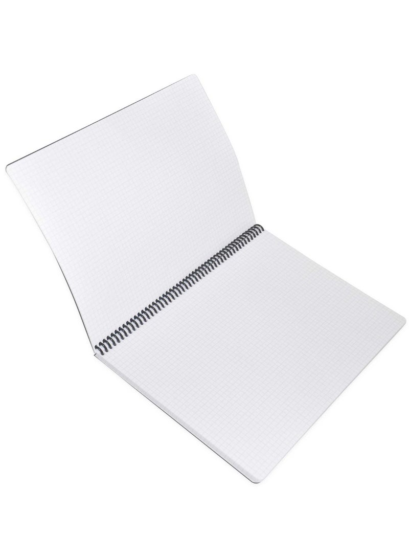 FIS دفتر ملاحظات حلزوني من Fis مقاس A4 مصنوع من مادة البولي بروبلين 5 مم - FSNBSA45MPPBK - Image 3