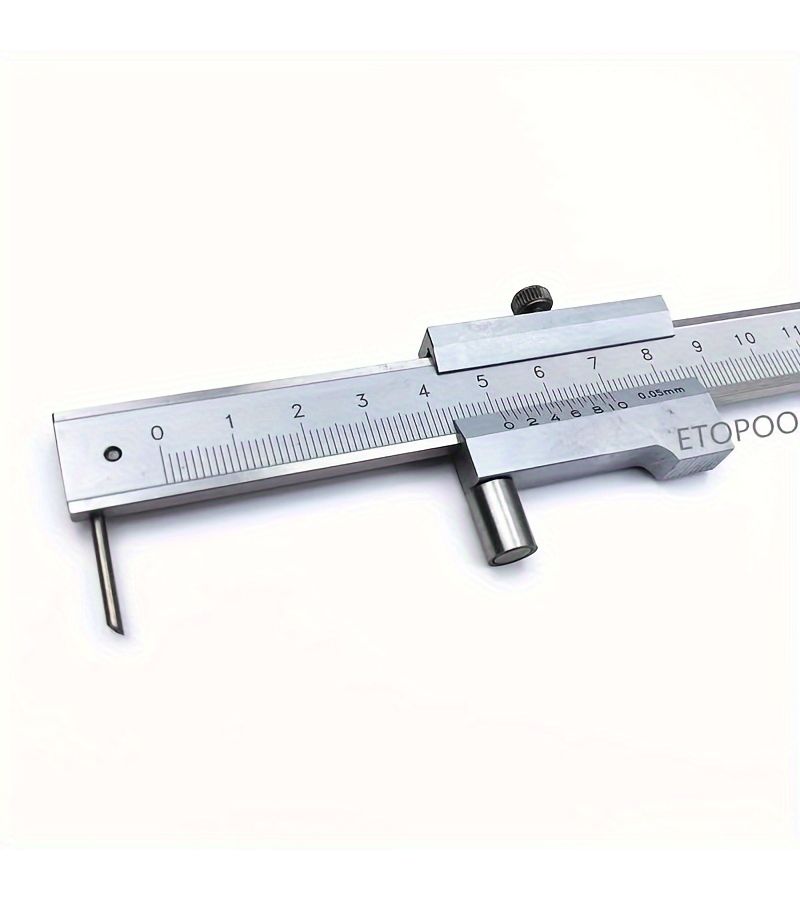 200mm Khaki Steel Caliper 0.1mm Precision No Battery Durable Accurate for Industrial Academic Use - Image 5