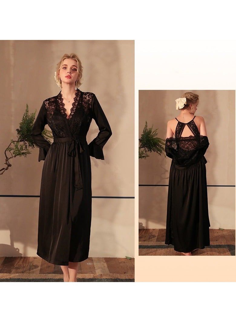 Women  Cardigan Bathrobe
