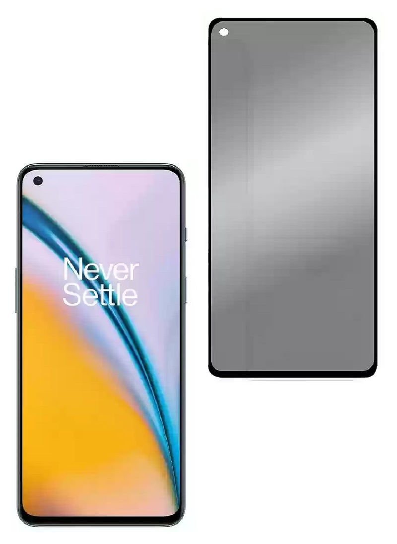 we3 Tempered Glass Screen Protector Anti-Spy Privacy Designed For OnePlus Nord 2 5G Full Glue Edge to Edge Full Screen Coverage And Bubble Free - Image 1