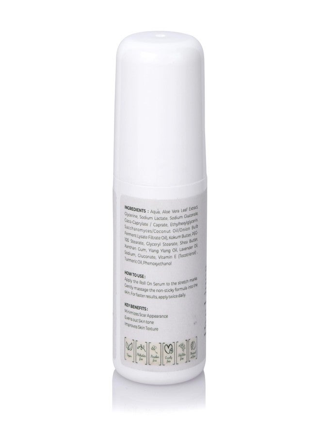 Fuschia Vegan Bye Lines Stretch Marks Diminishing Roll On Serum | Scar Removal | Uneven Skin Tone | All Skin Types | Lightweight & Non-Greasy | Safe for Pregnancy | - Image 4