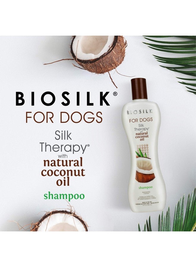 بيوسيلك شامبو سيلك ثيرابي للكلاب من بيوسيلك، بزيت جوز الهند الطبيعي، شامبو جوز الهند للكلاب، خالي من الكبريتات والبارابين، 12 أونصة سائلة، صنع في الولايات المتحدة الأمريكية (عبوة من قطعة واحدة) - Image 2