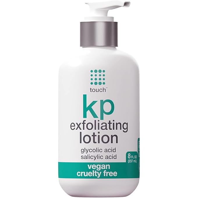 Touch Keratosis Pilaris Treatment 15% Glycolic Acid & 2% Salicylic Acid Exfoliating Lotion - Moisturising Cream Smooths Bumps Away And Gets Rid Of Redness, 240ml - Image 1