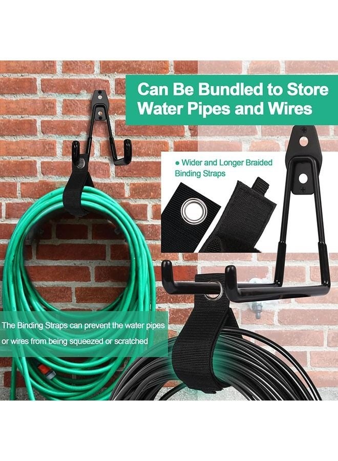 Arabest Hose Holder, Heavy Duty Garden Hose Hanger Garage Hooks with Anti-Slip Coating for Outside Yard, Bikes, Expandable Hose, Hose Reel, Water Hose, Pocket Hose, Flexable Hose, Magic Hose , Black - Image 4