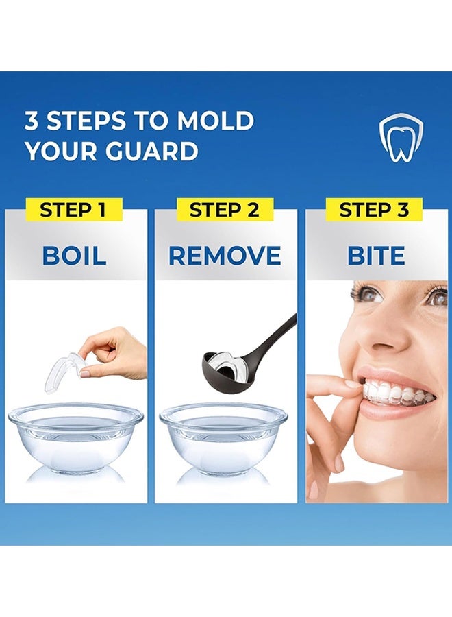 Sweet Life Mouth Guard for Clenching Teeth at Night, Night Guards for Teeth Grinding, Mouth Guard for Grinding Teeth at Night, Reusable Teeth Grinding Mouth Guard, Mouthguards for Grinding of Teeth (4 Piece Set)  - Image 2