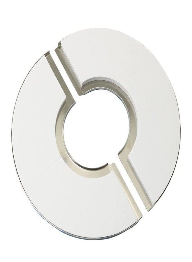 PZRT 2pcs Wall Split Flange, Stainless Steel Round Escutcheon Plate Wall-mounted Water Pipe Cover Accessories for 41mm Diameter Pipe - Image 4