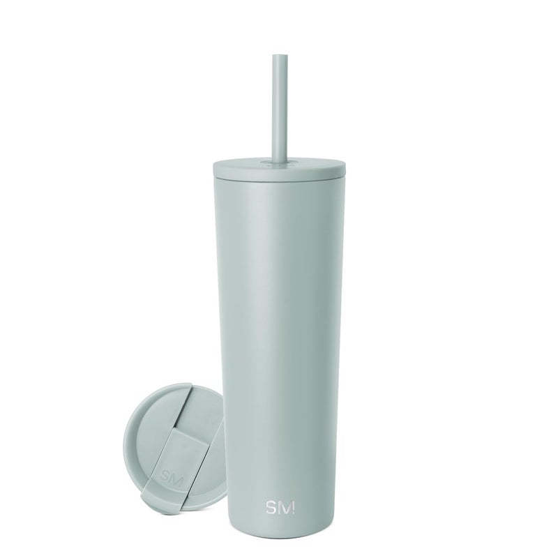 Simple Modern Classic Tumbler with Straw Lid Insulated Iced Coffee Cup Reusable Stainless Steel Water Bottle Travel Mug Gifts for Women Men Her Him 28oz Sea Glass Sage - Image 2