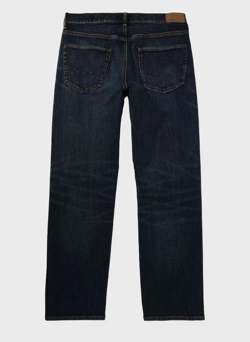 American Eagle Rinse Wash Relaxed Fit Jeans