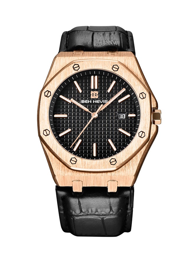 BEN NEVIS Waterproof Quartz Wrist Watch for Men - BN3018G-RoseBlack-P - Image 1