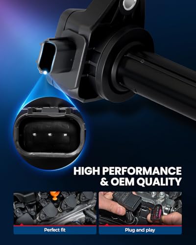 KAX Set of 6 Ignition Coil Pack Iridium Spark Plugs wMagnetic Socket for Honda Odyssey 20082017 Accord 20082012 Crosstour 20102012 Acura TL 20092014 RL 20092012 TSX 2010201435L UF603 - Image 3