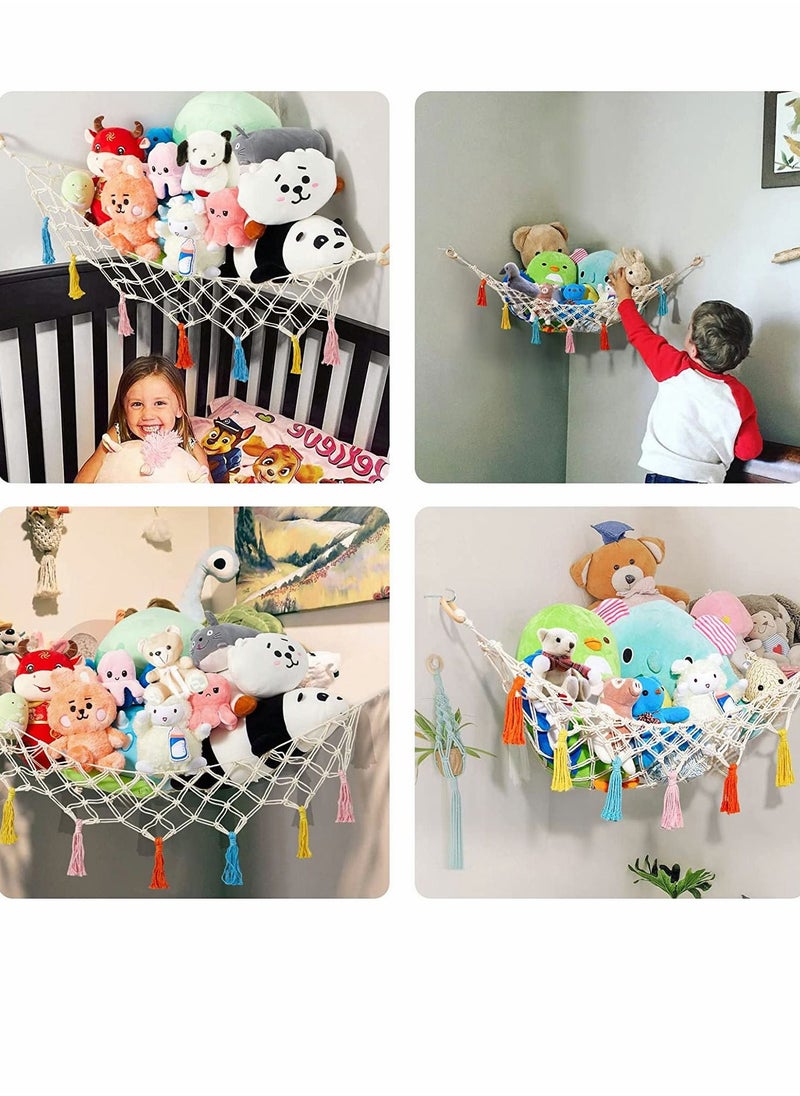 SYOSI - Stuffed Animal Toy Hammock Premium Plush Hanging Organizer Net - Image 1