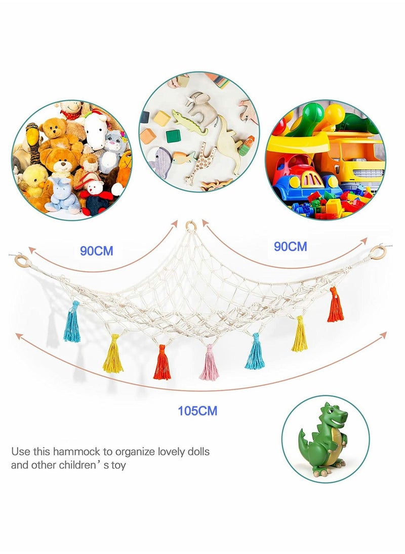 SYOSI - Stuffed Animal Toy Hammock Premium Plush Hanging Organizer Net - Image 1
