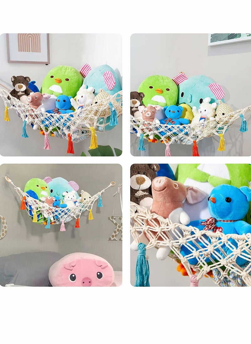 SYOSI - Stuffed Animal Toy Hammock Premium Plush Hanging Organizer Net - Image 1