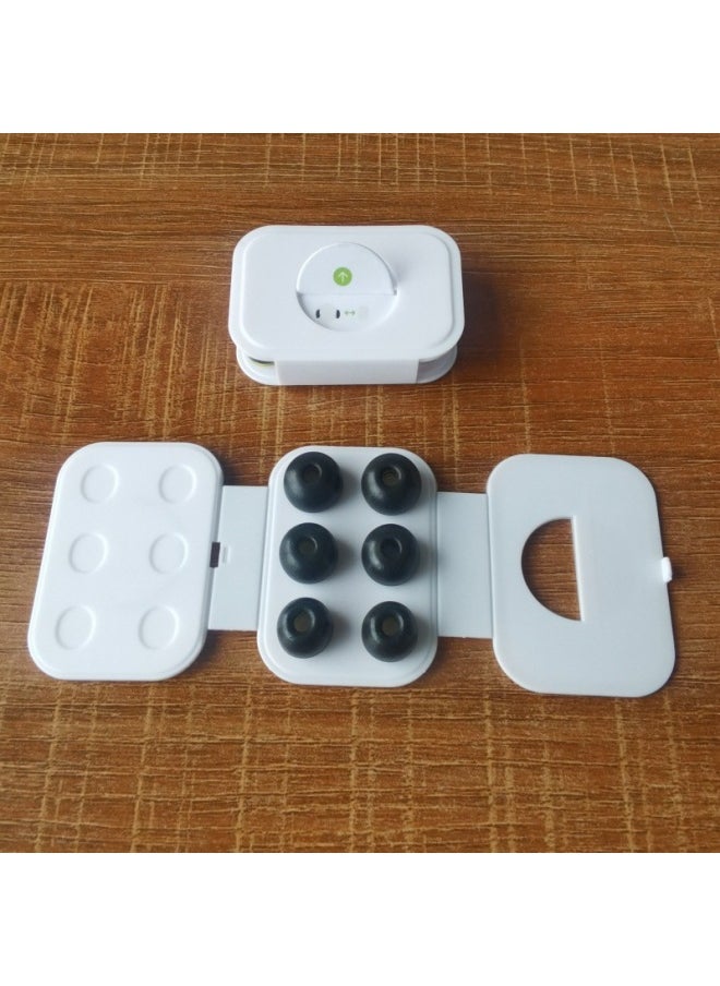Generic Suitable For Airpodspro2 Earplug Ear Cap Earphone Plug Cover 3 Generation For Apple Wireless Bluetooth Replacement 3 Generation Silicone-Color:6 Memory Foam Earplugs + 6-position Cardboard  - Image 1