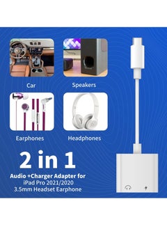 Generic USB C 3.5mm Headphone Adapter Charger AUX to Headphone Converter Compatible with MacBook Pro iPad Huawei Mate 30 Samsung S10_ OnePlus 7 Pixel 4X. White  - Image 4
