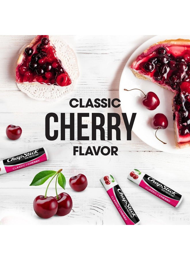 chapstick ChapStick Classic Cherry Lip Balm - Fruity & Sweet Lip Moisturizer for Dry Lips, 0.15 Oz Ea  - Image 4