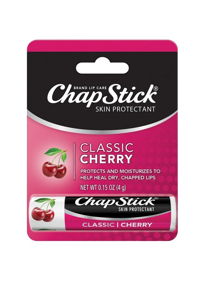 chapstick ChapStick Classic Cherry Lip Balm - Fruity & Sweet Lip Moisturizer for Dry Lips, 0.15 Oz Ea  - Image 1