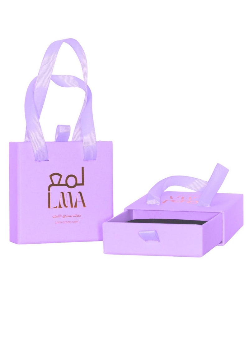 LMA' Luxury Golden Jewelry Set (Necklace, Earrings, Ring) L for Women - Image 5