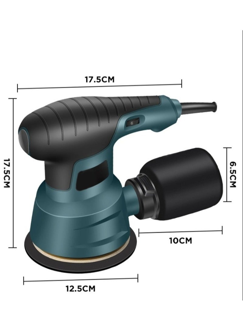 Aikanbo 5-Inch Random Orbital Sander, 12000RPM Electric Orbital Sander with 6 Various Speeds High Performance Dust Collection System for Woodworking Ideal Power Sander for Woodworking - Image 3