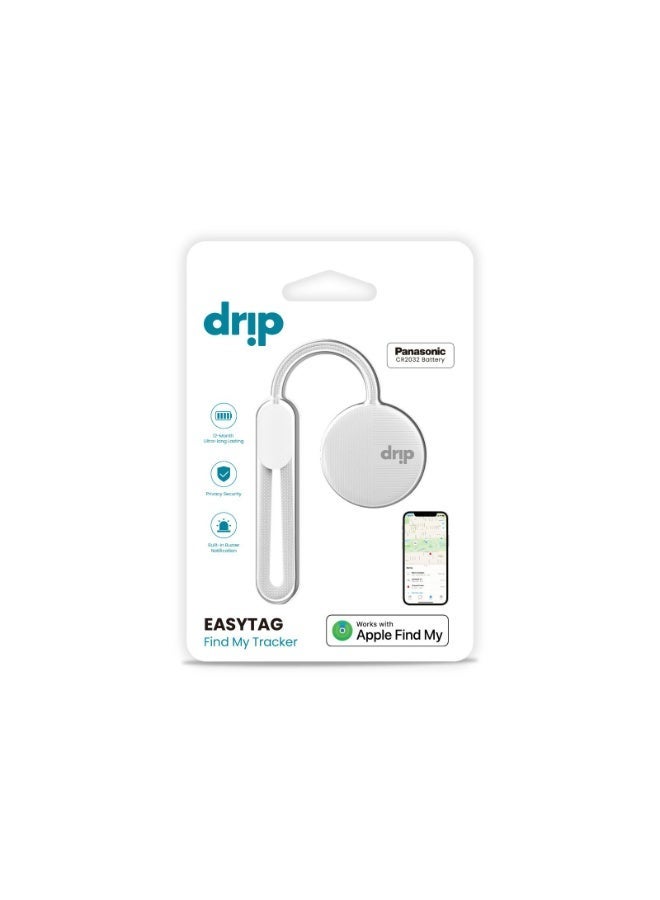 Drip EasyTag Smart Tracker – Fully Compatible Apple Find My Locator with Long-Life Battery & Loud Alarm - Image 3