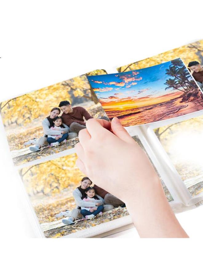 Deli Photo Album, 6-Inch Family Album, Large Capacity, Laminated Pages, Mixed Binding, Children'S Growth Record Book, Baby Album, Blue Pq852 - Image 3