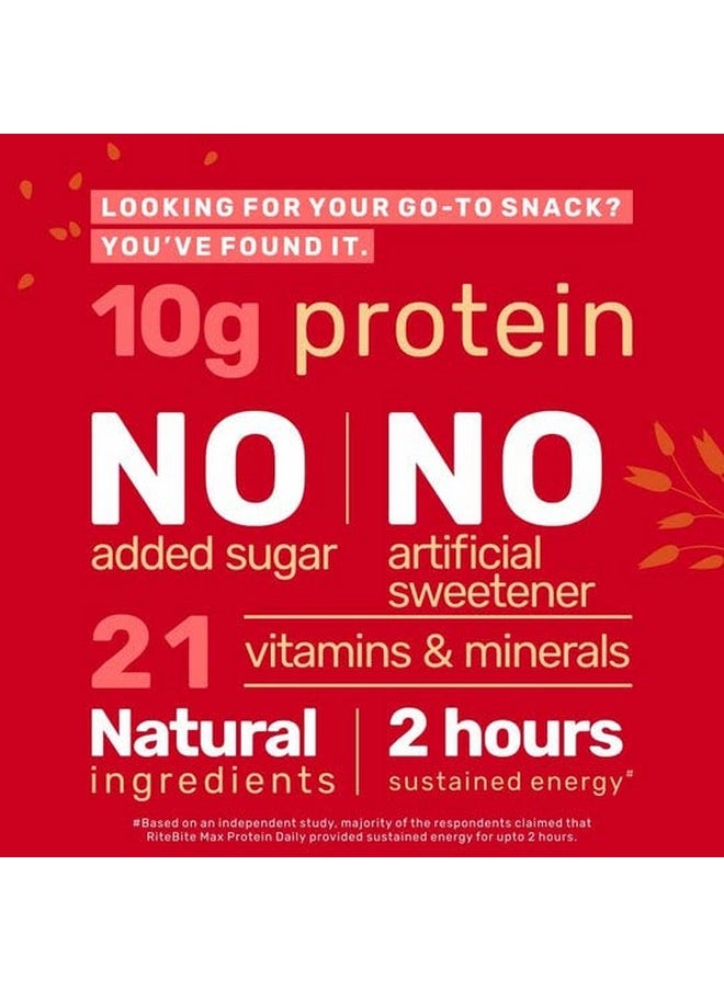 RiteBite Max Protein RiteBite Max Protein Daily Choco Berry Protein Bars with 10g Protein, 5g Fiber & 21 Vit. & Minerals | 0 Added Sugar, No Cholesterol & Trans Fat For Upto 2h of Energy, Healthy Snack, 50g (Pack of 6)  - Image 5