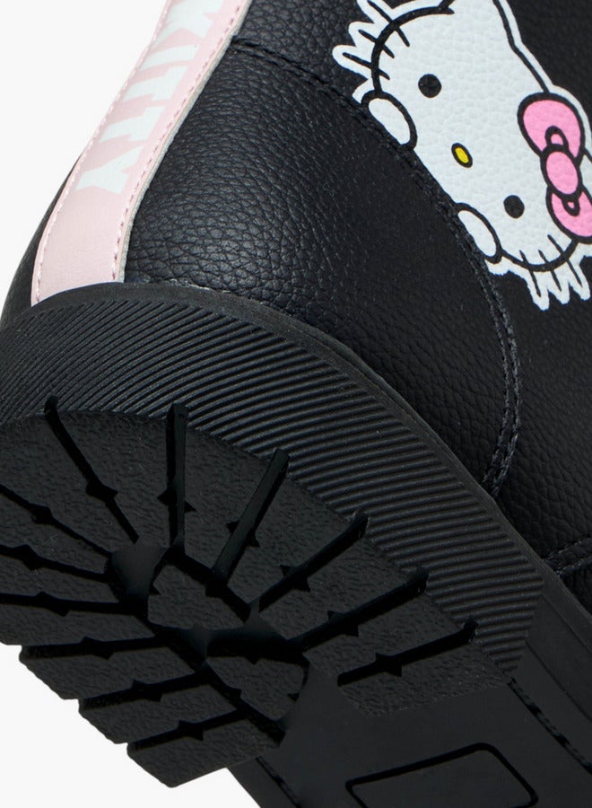 Hello Kitty أحذية كاحل مطبوعة مع إغلاق بسحاب - Image 4
