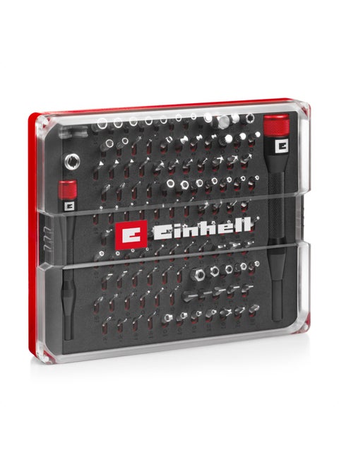 114-piece precision and electronic repair set (including precision bits, hook tip, precision sockets, screwdriver bit holder, storage case, with extension adapter)
