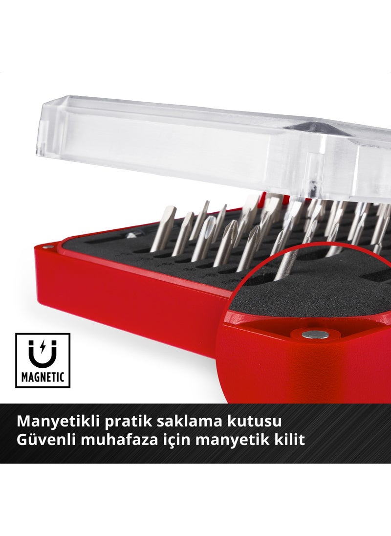 114-piece precision and electronic repair set (including precision bits, hook tip, precision sockets, screwdriver bit holder, storage case, with extension adapter)