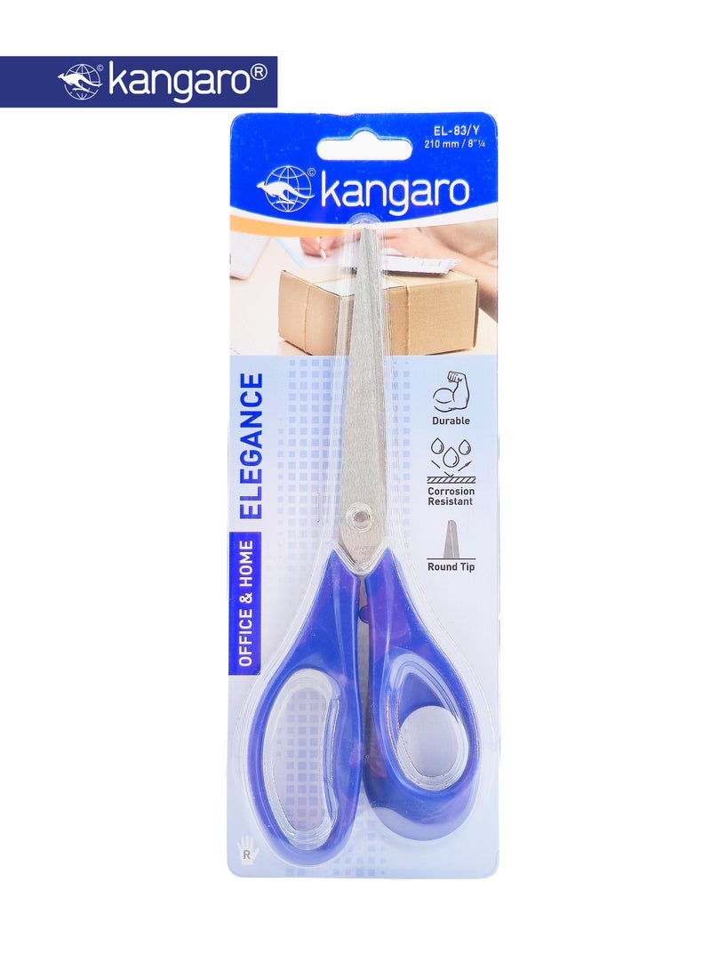 Kangaro Office Scissors 8¼ Inch 210mm Round Tip Stainless Steel - Image 2