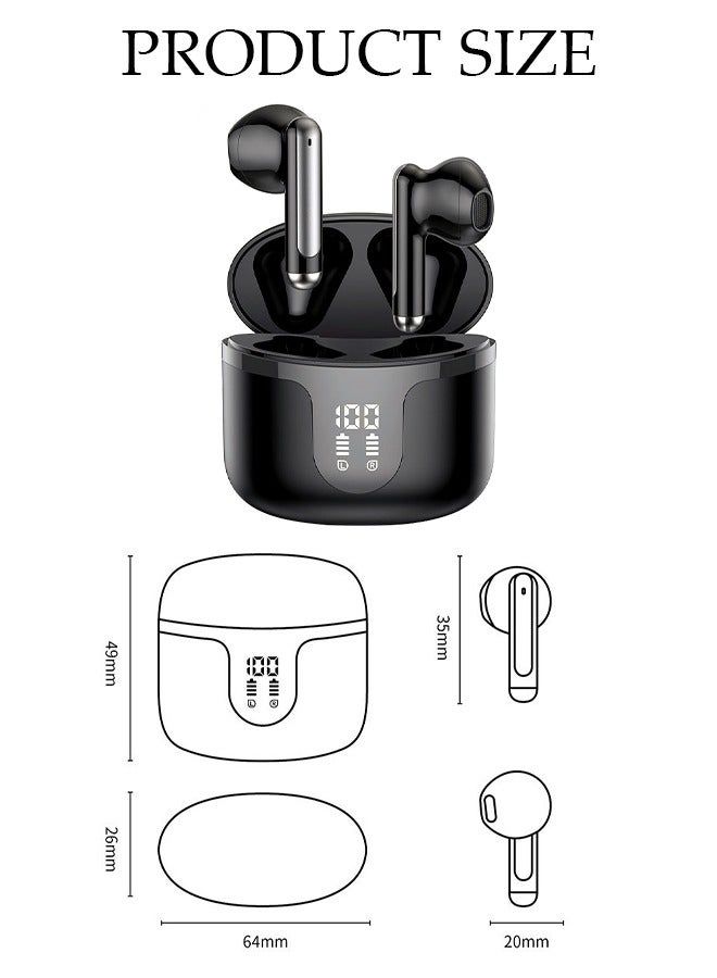 DUNISO Wireless Earphones Bluetooth 5.3 in-Ear Wireless Earbuds Bluetooth Earbuds Touch Control, Charging Case With LED Power Display for Running Sport Gym  - Image 4