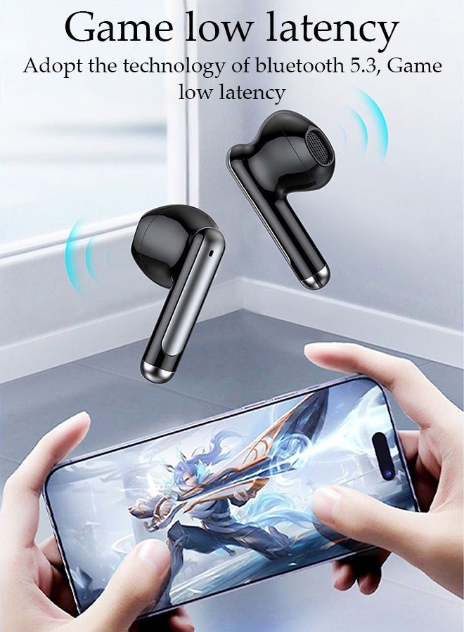 DUNISO Wireless Earphones Bluetooth 5.3 in-Ear Wireless Earbuds Bluetooth Earbuds Touch Control, Charging Case With LED Power Display for Running Sport Gym  - Image 2