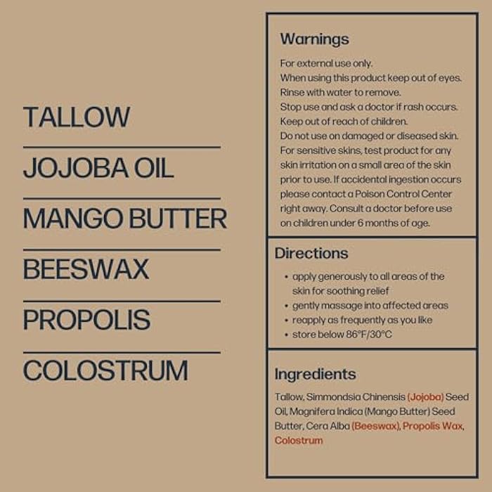 Sky and Sol Everything Cream | 100% Grass Fed Beef Tallow Moisturizer for Face and Body | Day & Night Skincare | Safe Natural Edible-Grade Ingredients | After-Sun Care | All Skin Types | 3 oz - Image 2