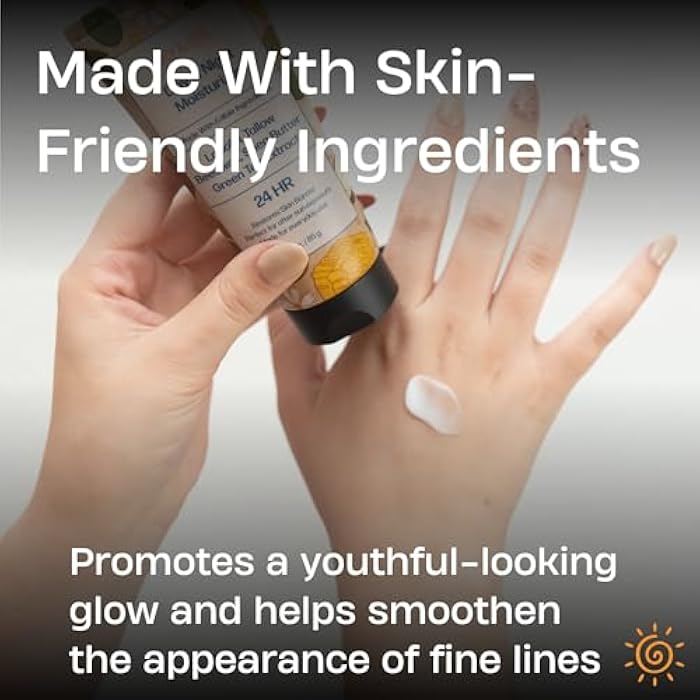 Sky and Sol Everything Cream | 100% Grass Fed Beef Tallow Moisturizer for Face and Body | Day & Night Skincare | Safe Natural Edible-Grade Ingredients | After-Sun Care | All Skin Types | 3 oz - Image 4