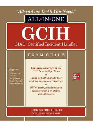 GCIH GIAC Certified Incident Handler All-in-One Exam Guide - pzsku/Z01EBCB8F7E58BA60D796Z/45/_/1723112603/c0730e42-5302-462f-93a3-2767c7ef88aa