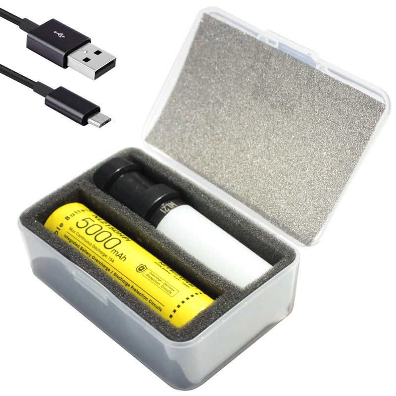 Nitecore MPB21 Mini Rechargeable Lantern Flashlight Bundle with 5000mAh Battery Charger and LumenTac Micro USB Cable - Image 1