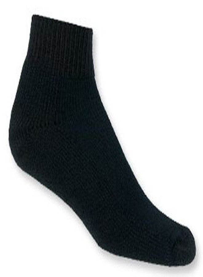 Thorlo TMX-11 Mini Crew Tennis Socks BLACK