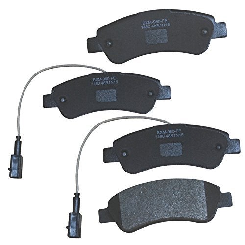 Bendix Premium SBM1490 Semi-Metallic Rear Brake Pads for Select Models Fiat Ducato, Peugeot 206, 207 Compact, Manager, Ram ProMaster 1500, 2500, 3500 - Image 1