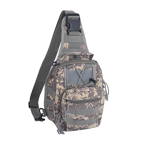 FAMI Outdoor Tactical Bag Backpack, Military Sport Bag Pack Sling Shoulder Backpack Tactical Satchel for Every Day Carry (ACU) - Image 1