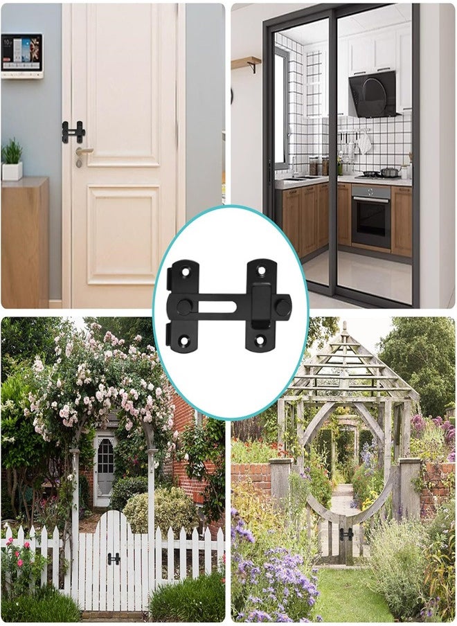 Generic Sliding Barn Door Lock, Sliding Barn Door Locks, Stainless Steel Gate Latch Bolt Buckle Lock for Barn Door, Pet Door, Bathroom, Garage, Window, Sliding Door Lock  - Image 5