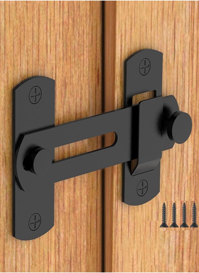 Generic Sliding Barn Door Lock, Sliding Barn Door Locks, Stainless Steel Gate Latch Bolt Buckle Lock for Barn Door, Pet Door, Bathroom, Garage, Window, Sliding Door Lock  - Image 1