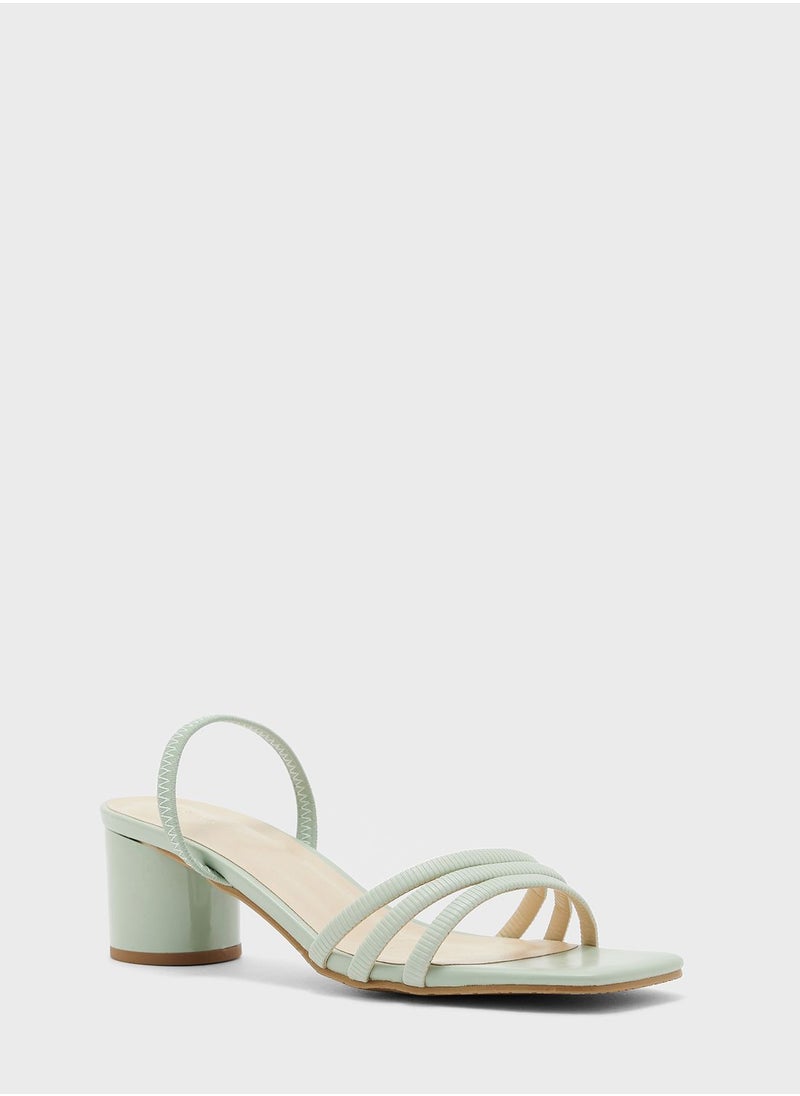 Vincci - Ankle Strap Mid Heel Sandals - Image 1