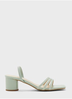Ankle Strap Mid Heel Sandals