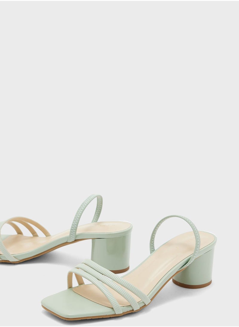 Vincci - Ankle Strap Mid Heel Sandals - Image 1