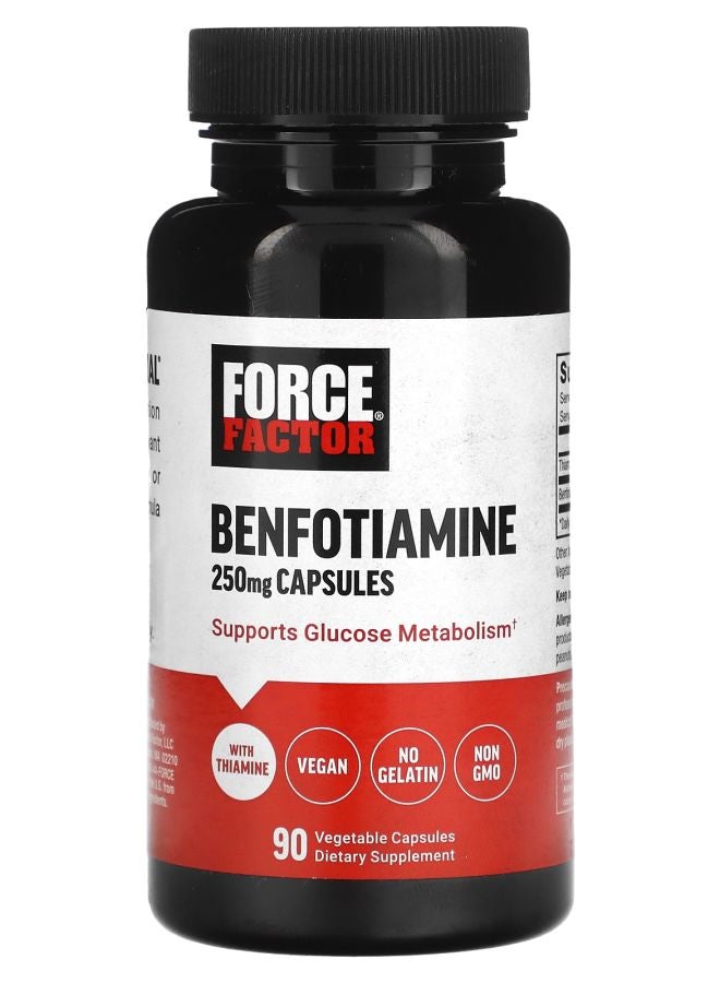 Force Factor Benfotiamine 250 mg 90 Vegetable Capsules