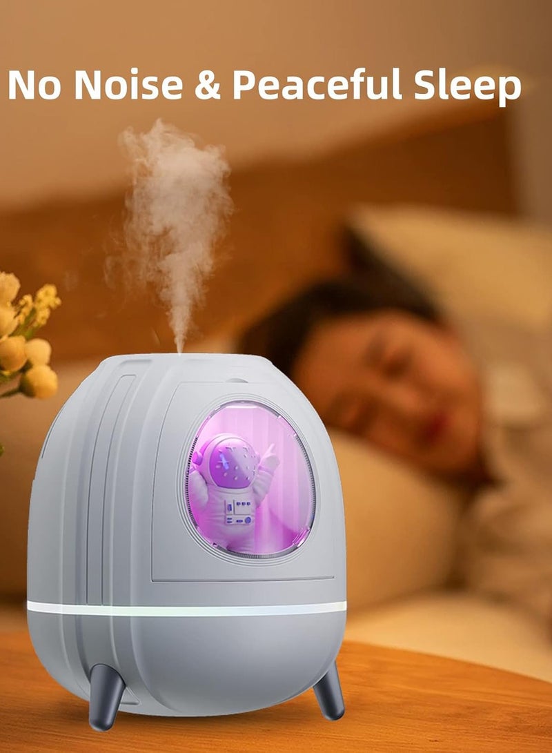 هومستر ميني USB مرطب كبسولة سفينة فضائية 250 مل مع 7 ألوان LED ضوء ليلي ، مرطب صغير للأطفال ، مصنع ، غرفة نوم ، مكتب ، مكتب ، غرفة الأطفال - Image 4