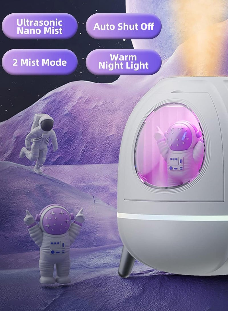 هومستر ميني USB مرطب كبسولة سفينة فضائية 250 مل مع 7 ألوان LED ضوء ليلي ، مرطب صغير للأطفال ، مصنع ، غرفة نوم ، مكتب ، مكتب ، غرفة الأطفال - Image 3