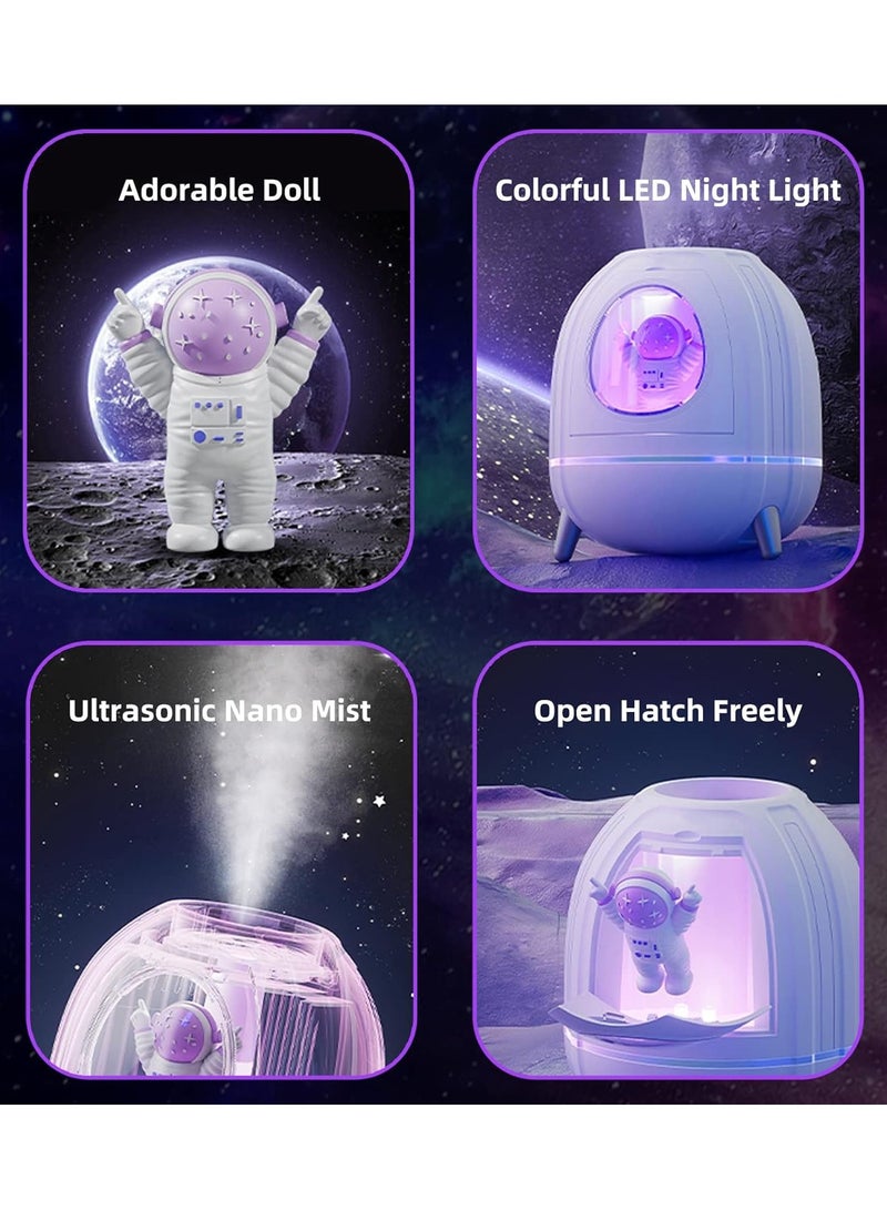 هومستر ميني USB مرطب كبسولة سفينة فضائية 250 مل مع 7 ألوان LED ضوء ليلي ، مرطب صغير للأطفال ، مصنع ، غرفة نوم ، مكتب ، مكتب ، غرفة الأطفال - Image 2
