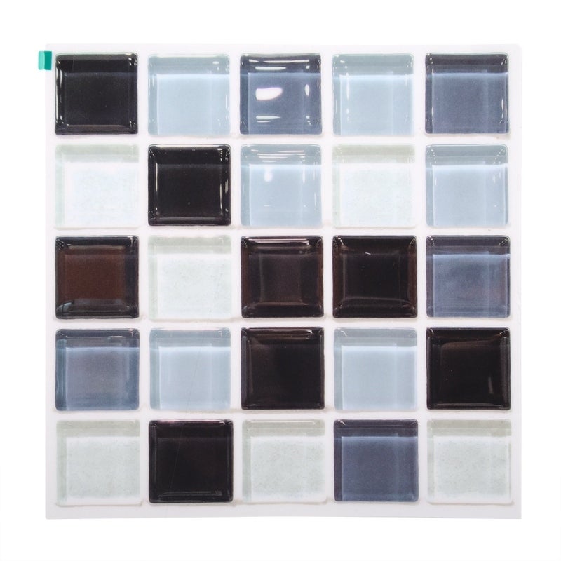 Mosaic Wall Sticker: High-Quality PVC Material, Rich Color Pattern - Removable & Easy Install Self Adhesive Tile for Bathroom Bedroom Kitchen Home Decor - Image 1