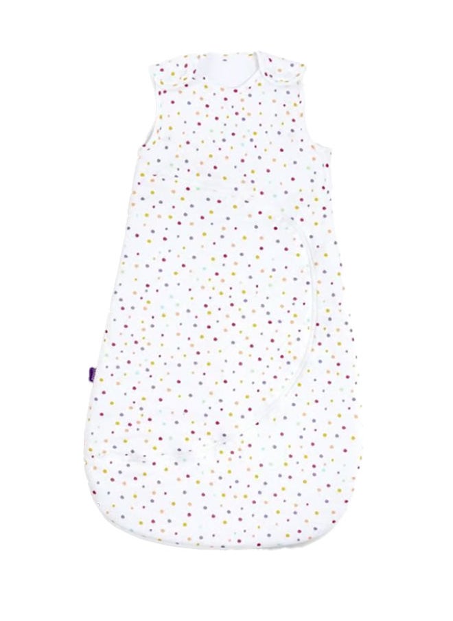 Snuz - Pouch Sleeping Bag For Baby And Infant 2.5 Tog Clever Nappy Change Zip 100% Cotton For Temperatures Within 24 - 27 Celsius Suitable From 0 To 6 Months Maximum Baby Length 68 Cm - Multi Spot - Image 1